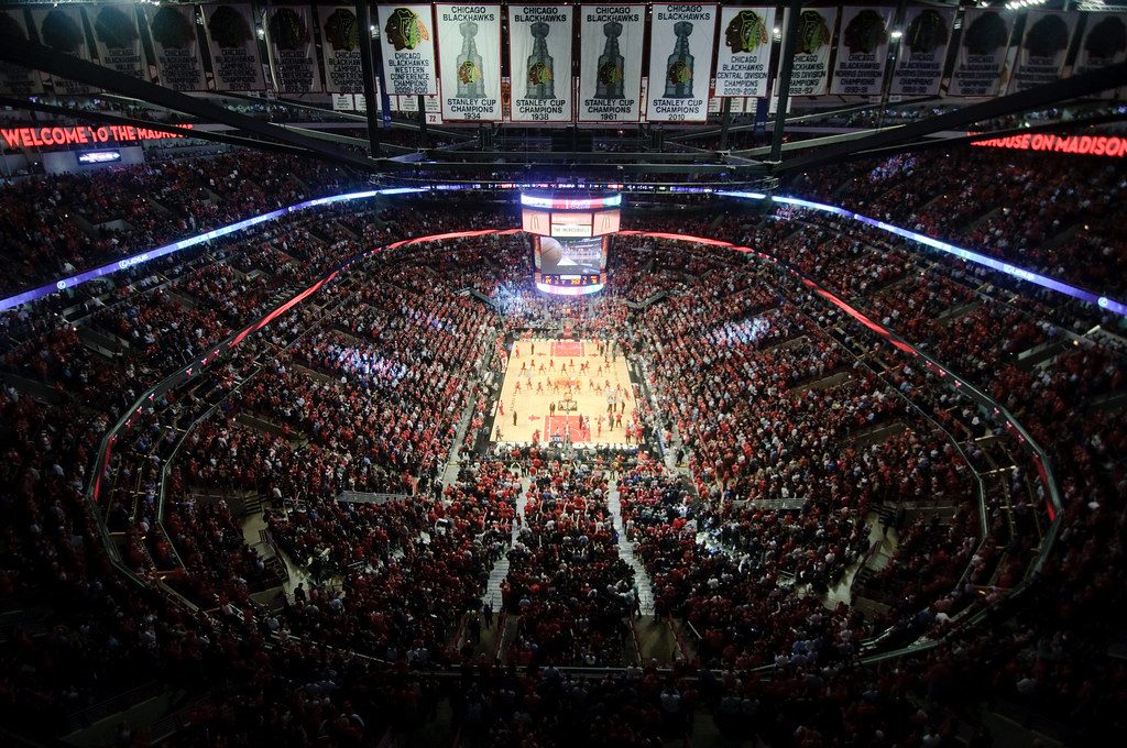 Lo United Center di Chicago, sede dell'NBA All-Star Game 2020 (foto da: flickr.com)
